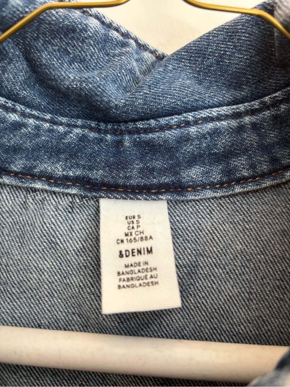 H&M Dark Blue Denim Mini Dress - Picture 3 of 3